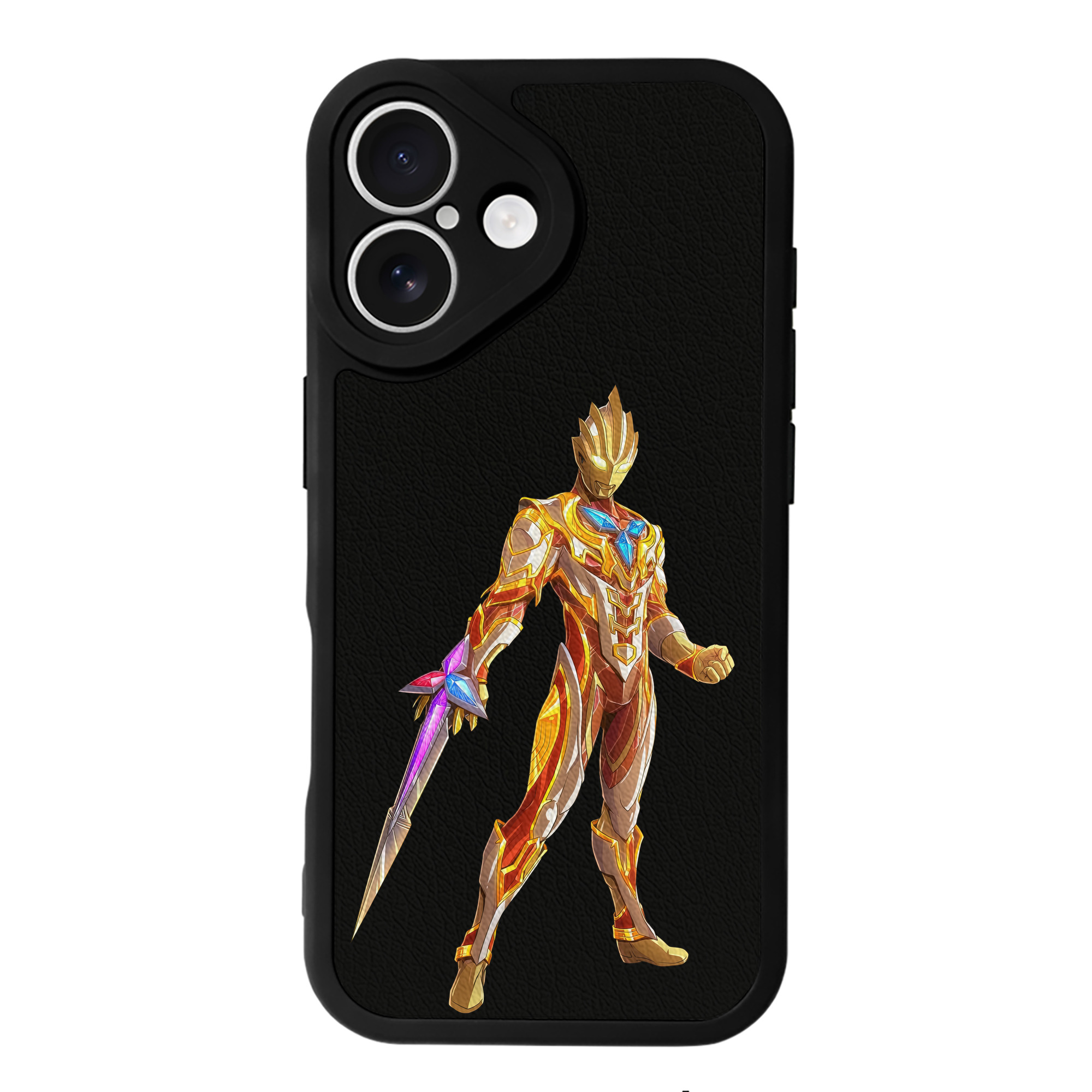 （画像用） ウルトラマン Ultraman 【iPhone 16シリーズ対応】シリコンスマホケース（レザー調） 材質：シリコン